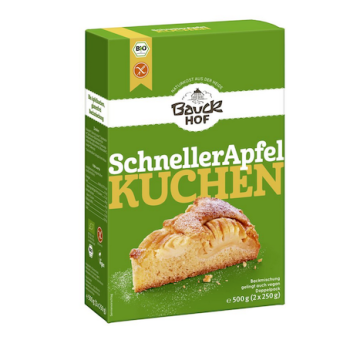 Bio Schneller Apfelkuchen Backmischung - glutenfrei - vom Bauckhof - Produkt